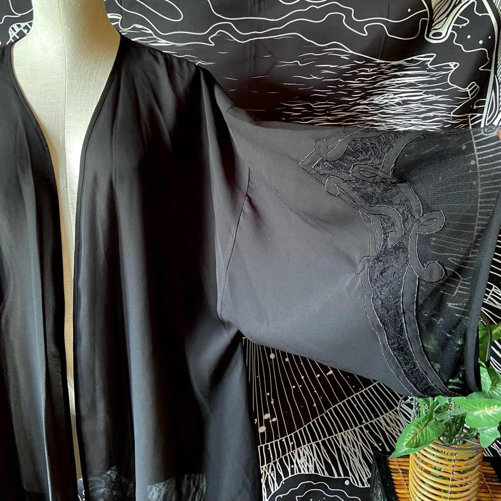 Vintage Victoria’s Secret Sheer Black Robe